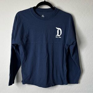 Disney Disneyland Resort Spirit Jersey Blue Long Sleeve T-Shirt Youth Kid XL